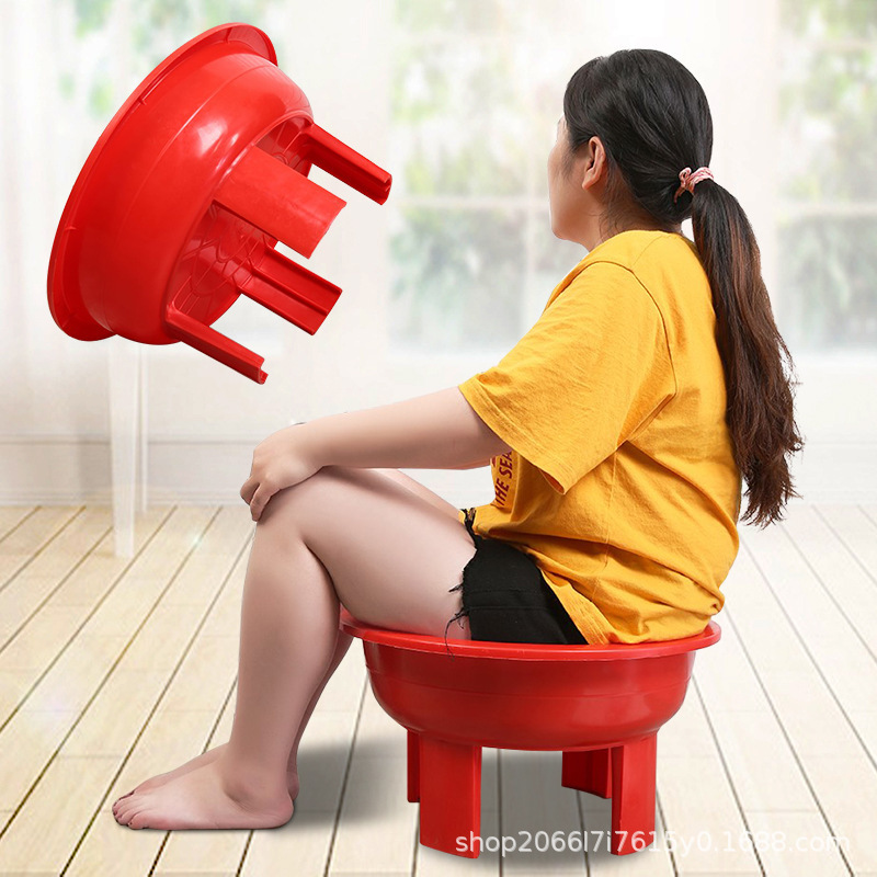 Unisex bidet postoperative physiotherapy bubble medicine four-legel basin height free bending elderly free squatting basin extra thick