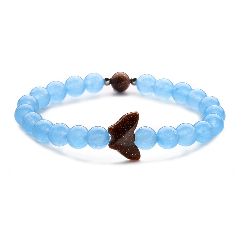 (Cross-border trading), organic agate beaded bracelet jade, bead bracelet for men and women, European style