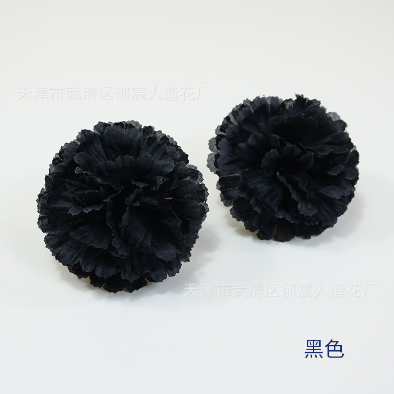 Venta al por mayor de claveles artificiales de seda para decoración de pasteles de Halloween, columnas de flores de claveles, red de flores, suministro transfronterizo.