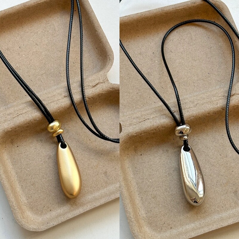 Minimalist Water Drop Pendant Necklace for Women 2025 High-End New Style Long Sweater Chain Niche Decorative Accessory Trend Minimalist Water Drop Pendant Necklace for Women 2025 High-End New Style Long Sweater Chain Niche Decorative Accessory Trend
