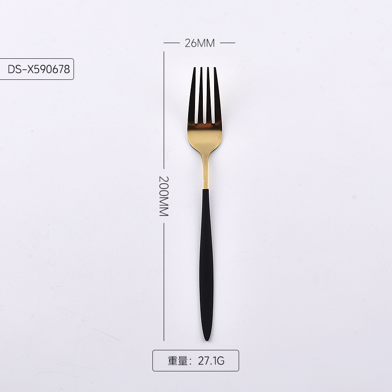 포크(검은색 손잡이)