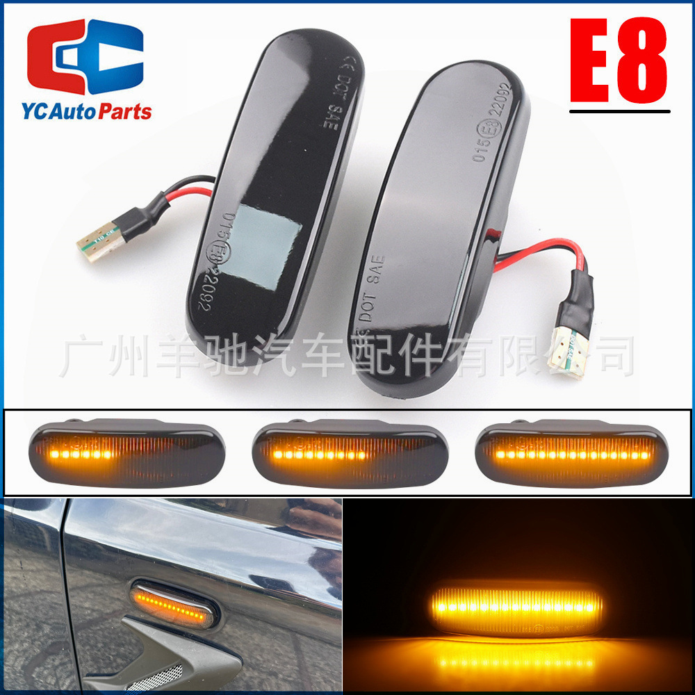 Apto para luces de guardabarros LED fluidas de Fiat Panda 169, Peugeot y Citroen, luces de señalización lateral. image 5