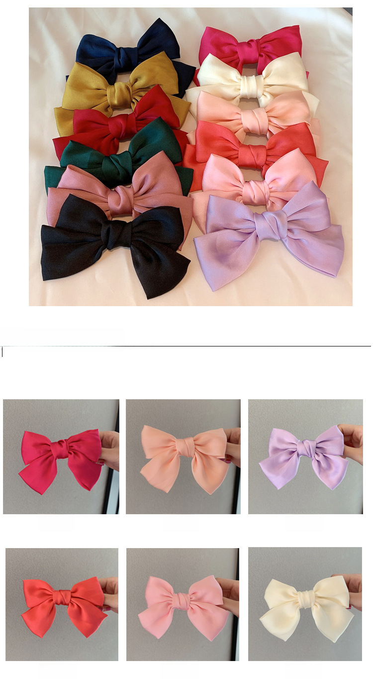 Pasador de pelo con lazo elegante para niñas estilo francés_voghion.com