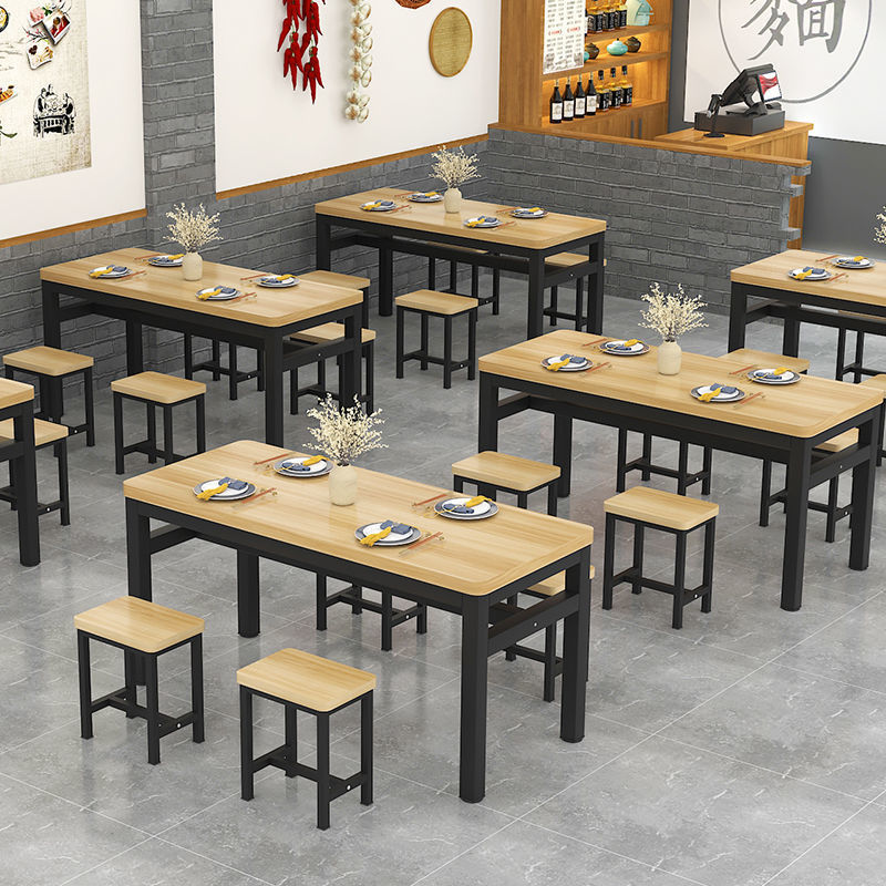 小吃店烧烤餐桌家用食堂饭店快餐桌椅大排档餐馆组合电脑桌|undefined