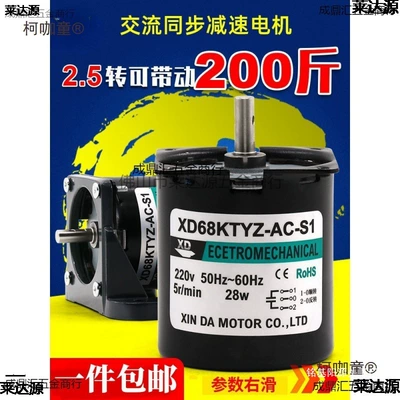 Ac Motor 220V Small Flywheel/Gear