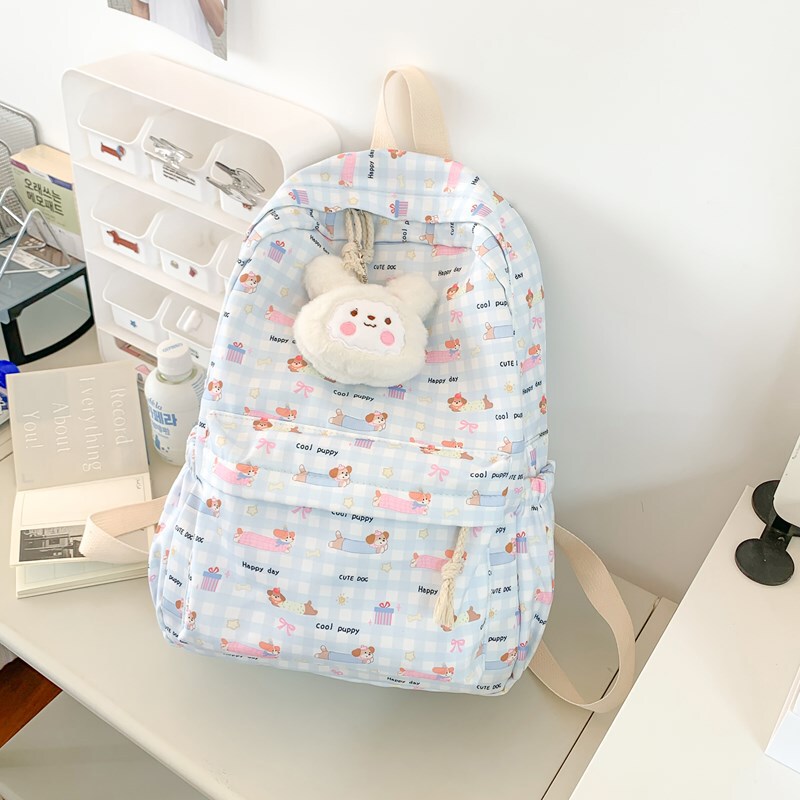 かわいい蝶結びの学生のかばんの漫画の猫の少女のリュックサックの日系の中学生の大学生のリュックサック|undefined