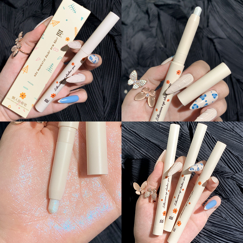 XIXI臥蠶筆高光棒平價學生香槟金珠光白眼影筆高光立體淚眼妝D401