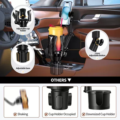 Holder Extender Car Navigation Two-In-One | Car cup holder/beverage holder