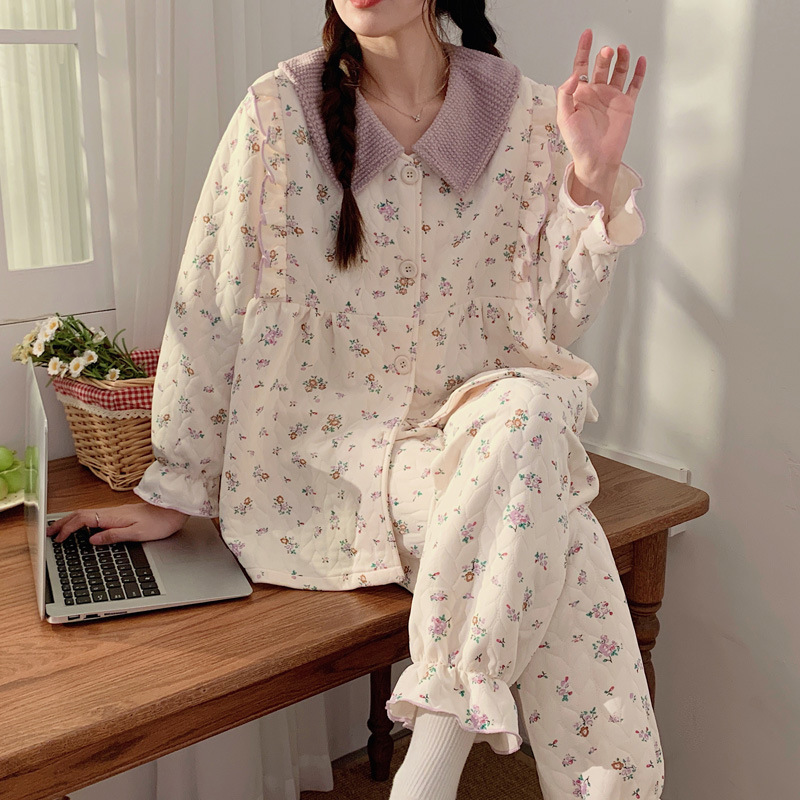 2026 Plus-Size Invisible Zipper Layered Air Cotton Autumn and Winter Maternity Nursing Pajamas for Women during Pregnancy 2026 Plus-Size Invisible Zipper Layered Air Cotton Autumn and Winter Maternity Nursing Pajamas for Women during Pregnancy
