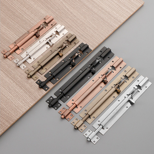 304 stainless steel Chinese latch room door bolt wooden door anti-theft lock bathroom safety buckle exposed door buckle
