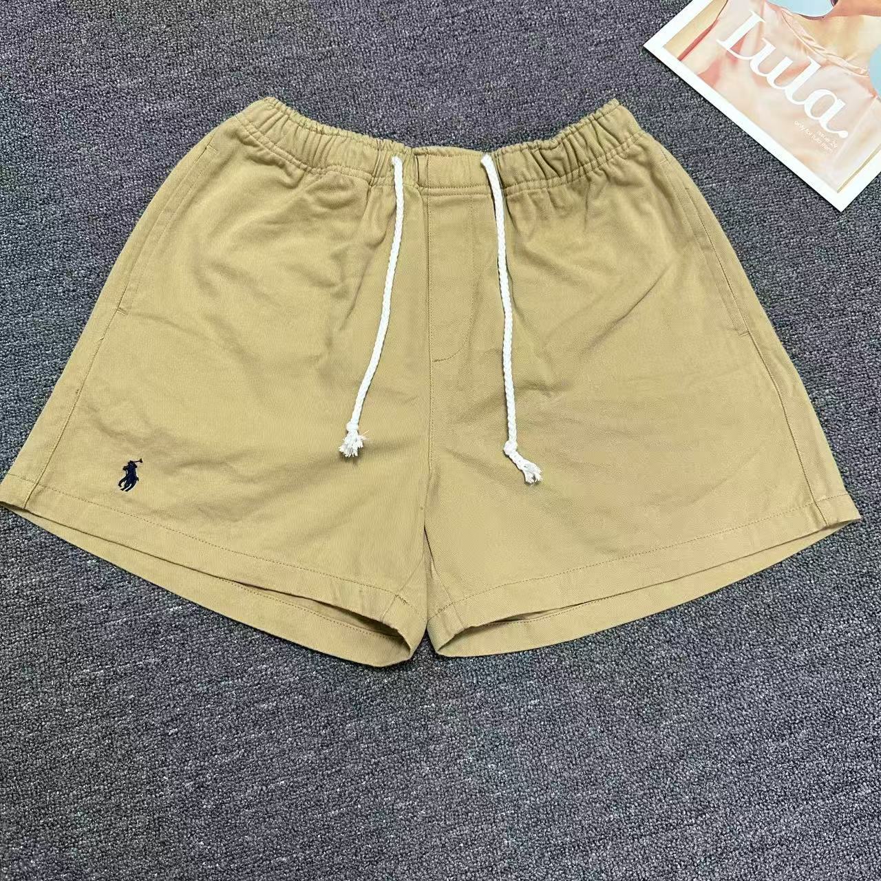 在庫ありラフスモールレーベルウォーカーベースクラシックショーツ夏新鮮で多用途な巾着カジュアルブレンドレディースショーツ