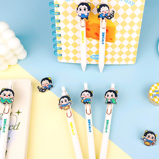 Factory custom PVC soft glue pen drop glue stereo cartoon acrylic pen custom LOGO advertising promotional gift pen