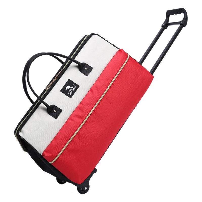 Nuevo bolso de la carretilla maleta bolsa de embarque impermeable para hombres y mujeres bolsa de viaje portátil color a juego bolsa de carro de rueda unidireccional