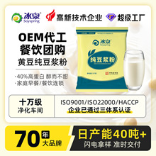 冰泉餐饮粉纯豆浆粉1千克整包厂家直营无糖添加速溶豆粉批发