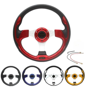 Avtomobil modifikasiyası üçün sürətli buraxılışlı PU sükan, 320mm Nardi yarış sükanı