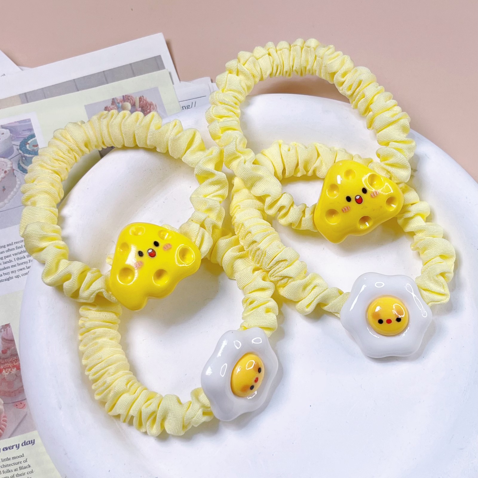 치즈머리끈[혼합머리]