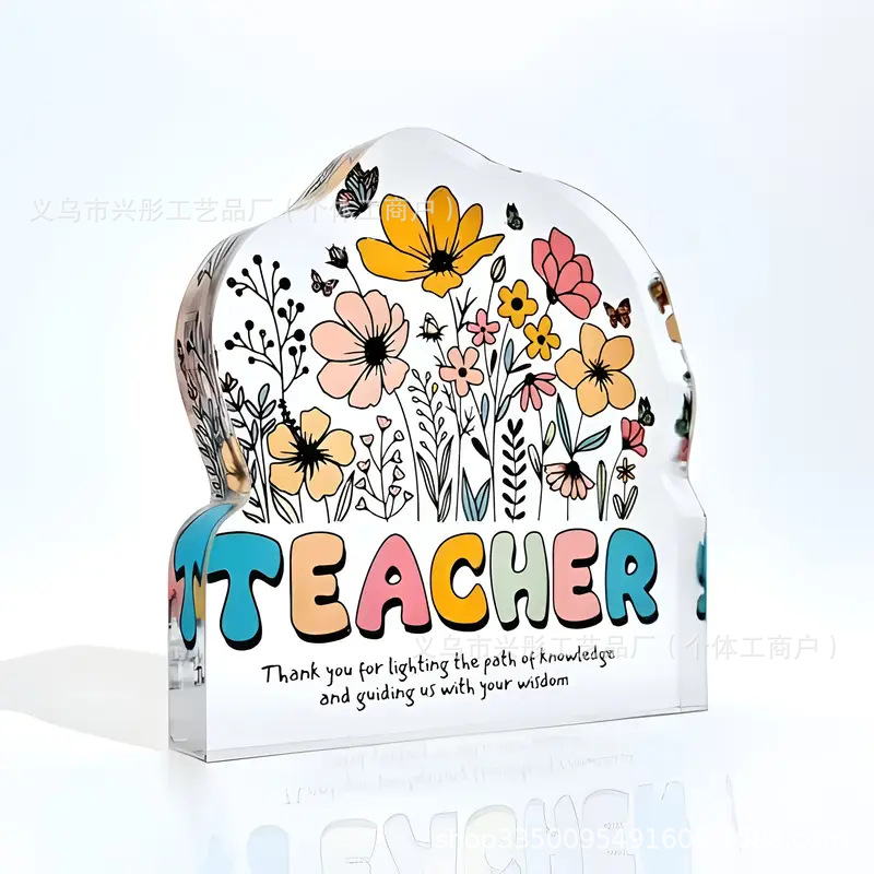 亚马逊跨境新品亚克力毕业季送老师的桌面装饰品摆件桌子礼物摆台