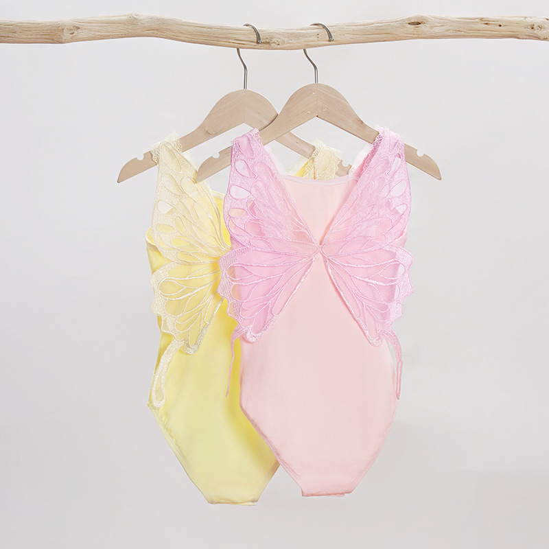 2025 primavera nuevo estilo niña lazo de algodón honda traje de baile de una pieza estilo princesa actuación en el escenario ropa de práctica