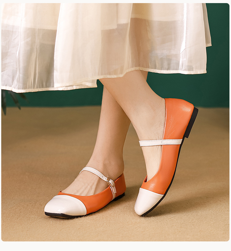 Women's Casual Solid Color Square Toe Flats display picture 5