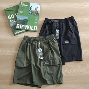 Functional Buckle Belt Couple Boxed Summer Outdoor Leisure Sports Quick-drying Sweat Work Shorts