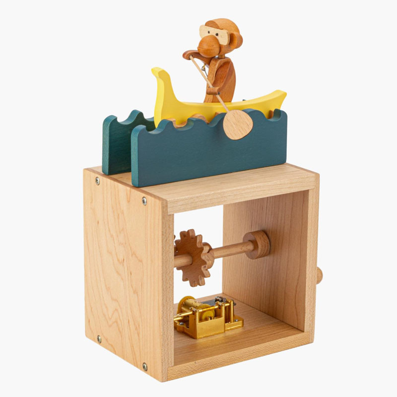 手振り動物木製オルゴールオルゴールクリエイティブ工芸品家具置物祝日誕生日プレゼント遊び