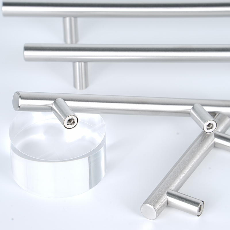 T -type hollow hand stainless steel cabinet door drawer drawing hand…