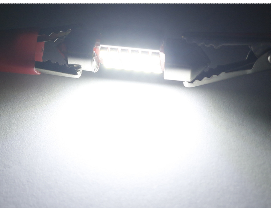 High Brightness LED 4014 12SMD Decoding Double Pointed Light License Plate