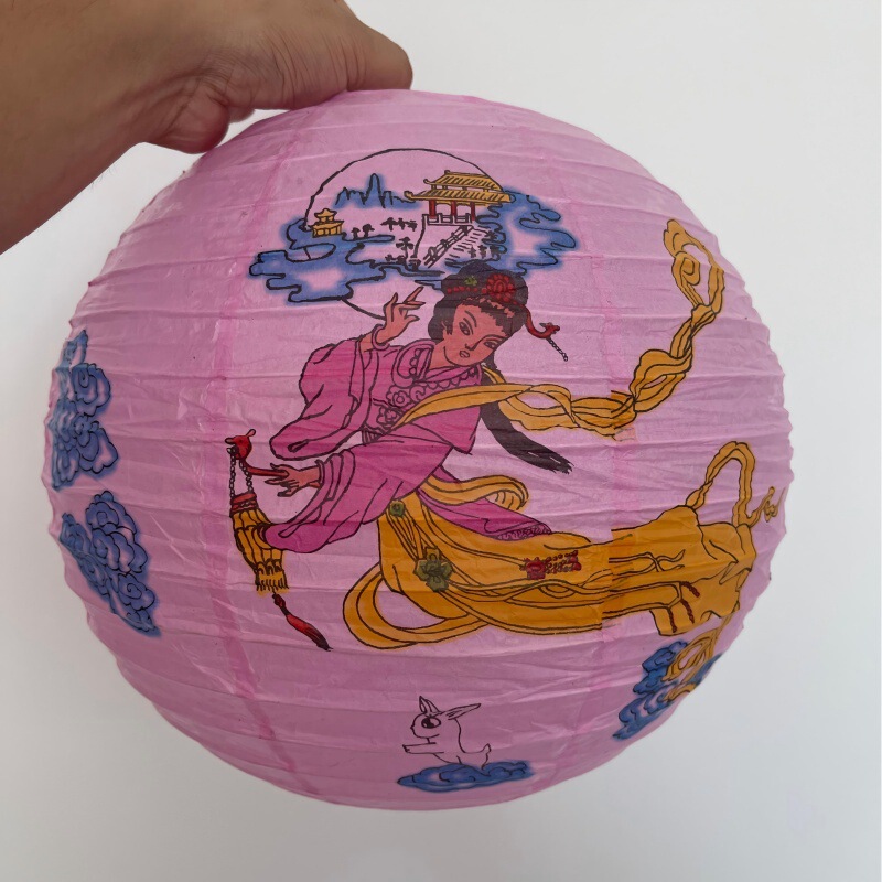 提灯中秋節提灯吊り下げ装飾品手作り DIY 折りたたみ式中秋節灯謎を当てて祝う国慶節ショッピングモール装飾古代スタイル|undefined