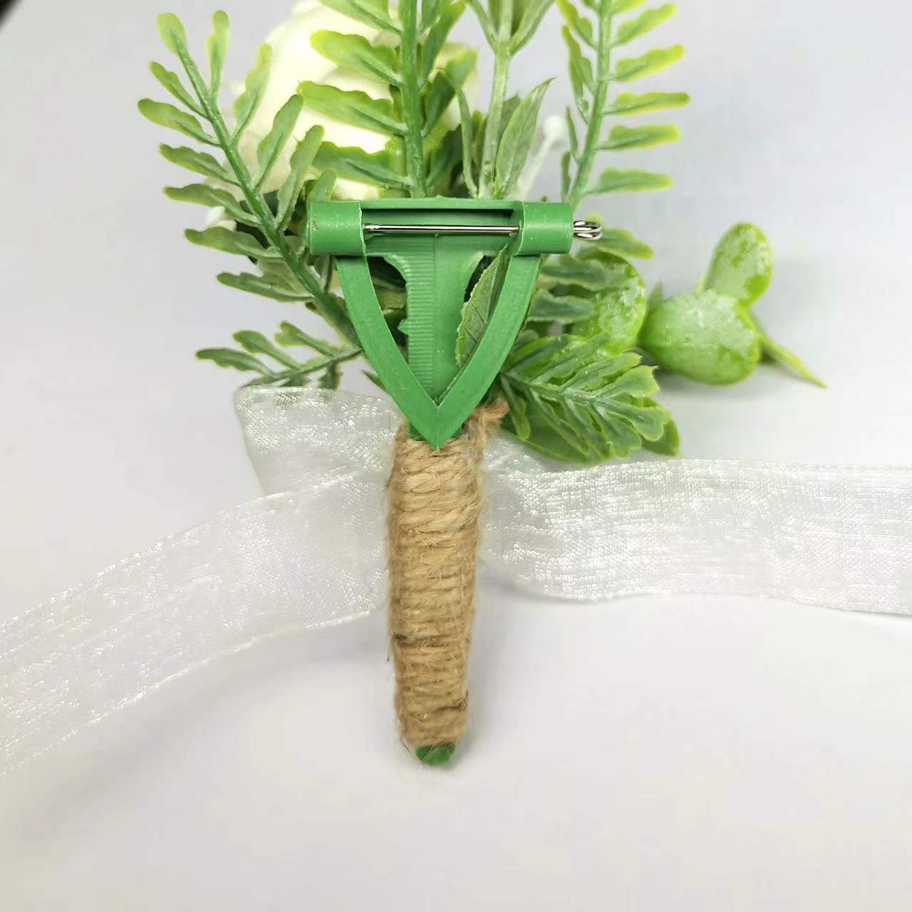 亞馬遜仿真結(jié)婚胸花歐式伴娘高檔婚禮伴郎迎賓嘉賓襟花熱銷胸花