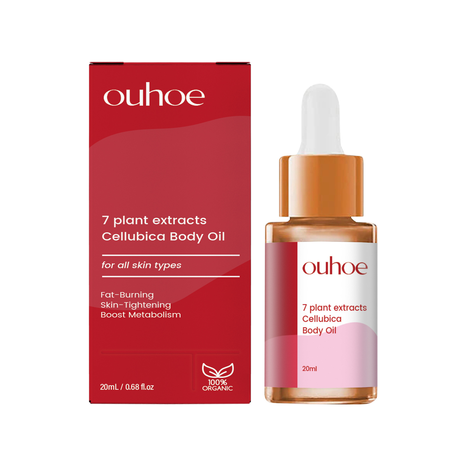 OUHOE Herbal Shaping Firming Skin, Big Belly, Arms Legs Moisturizing and Massaging Body Oil_voghion.com