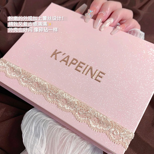 Capel 12-Color Lace Eye Shadow Dream Goddess Matte Pearlescent Blush Highlighter Powder Gel Liquid Eye Shadow Palette