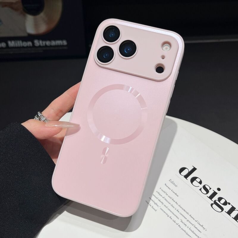 磁吸适用苹果17ProMax手机壳肤感磨砂iPhone16带镜头膜简约保护套|undefined