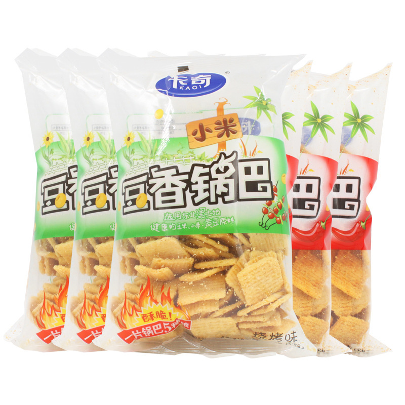 卡奇小米豆香锅巴240g*5袋香辣烧烤香甜口味休闲零食膨化食品产|undefined