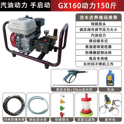 Car washing machine — Construction Sites, Property Management, and Farms - standard-honda-gx-gasoline-direct-connection-hose-gun