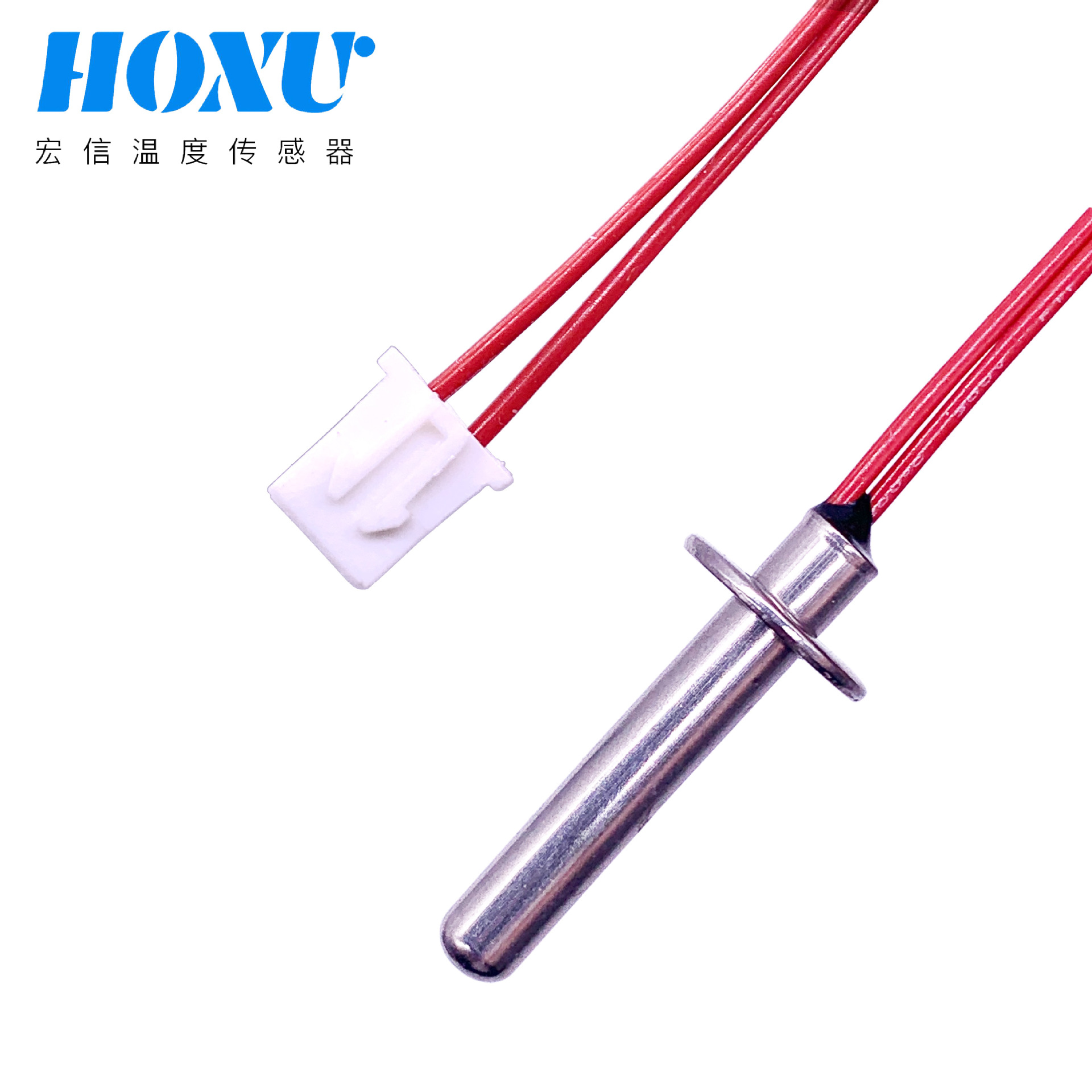 源头家用电器温度探头NTC温度传感器 不锈钢外壳直插式温度传感器