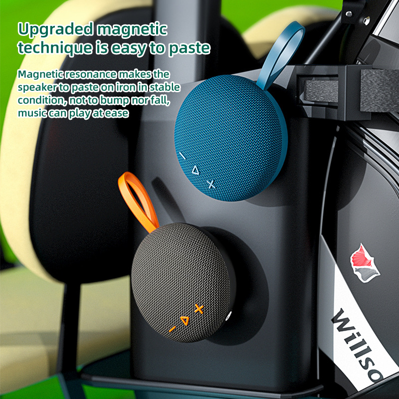 2024 nuevo altavoz inalámbrico al aire libre tarjeta magnética Bluetooth tela portátil impermeable mini sonido pequeño