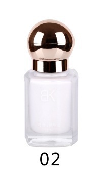 BK nuevo esmalte de uñas de color sin hornear aceite duradero no pelable blindaje de gran capacidad color desnudo botella de tienda sólida 15ml