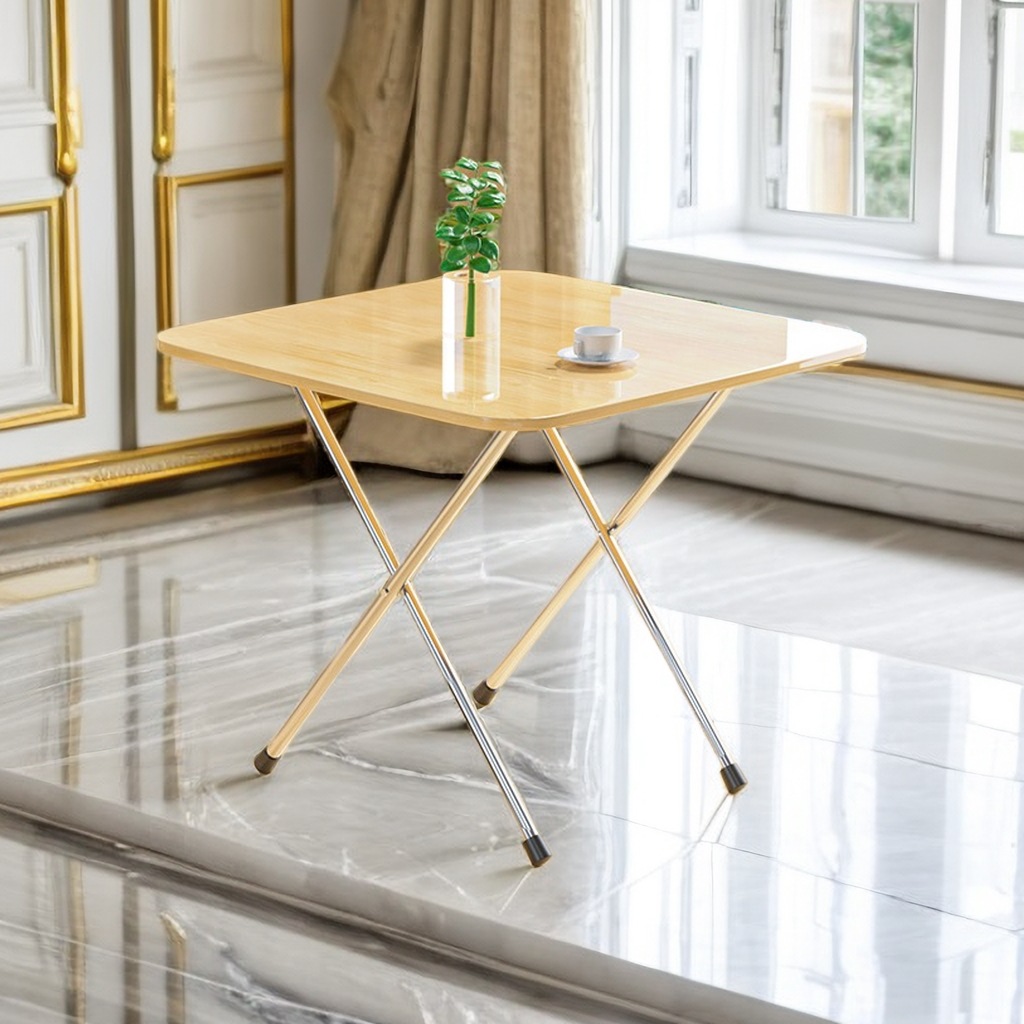 Mesa plegable alquiler de alquiler de mesa de comedor al aire libre portátil mesa de estand simple mesa de comedor casera mesa cuadrada