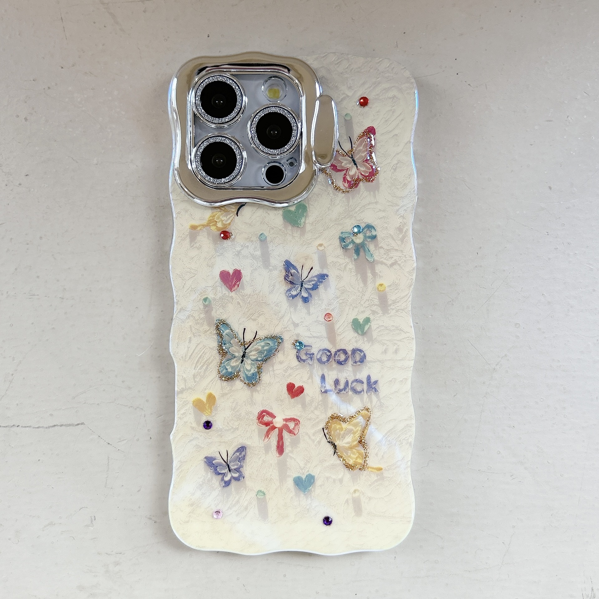 Nueva mariposa de pintura al óleo de fantasía para Apple 15Pro/16Pro funda para teléfono móvil 14/13 nueva 16ProMax mujer