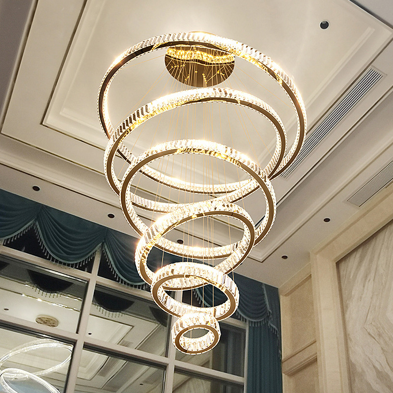 Cristal modern ceiling lamp for country house for living room