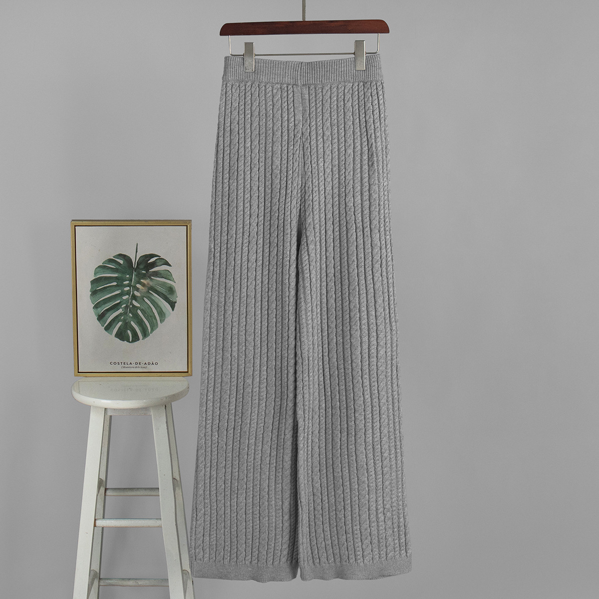 Kabelstrick Pullover Und Shorts Set Für Damen Im Herbst Stil_voghion.com
