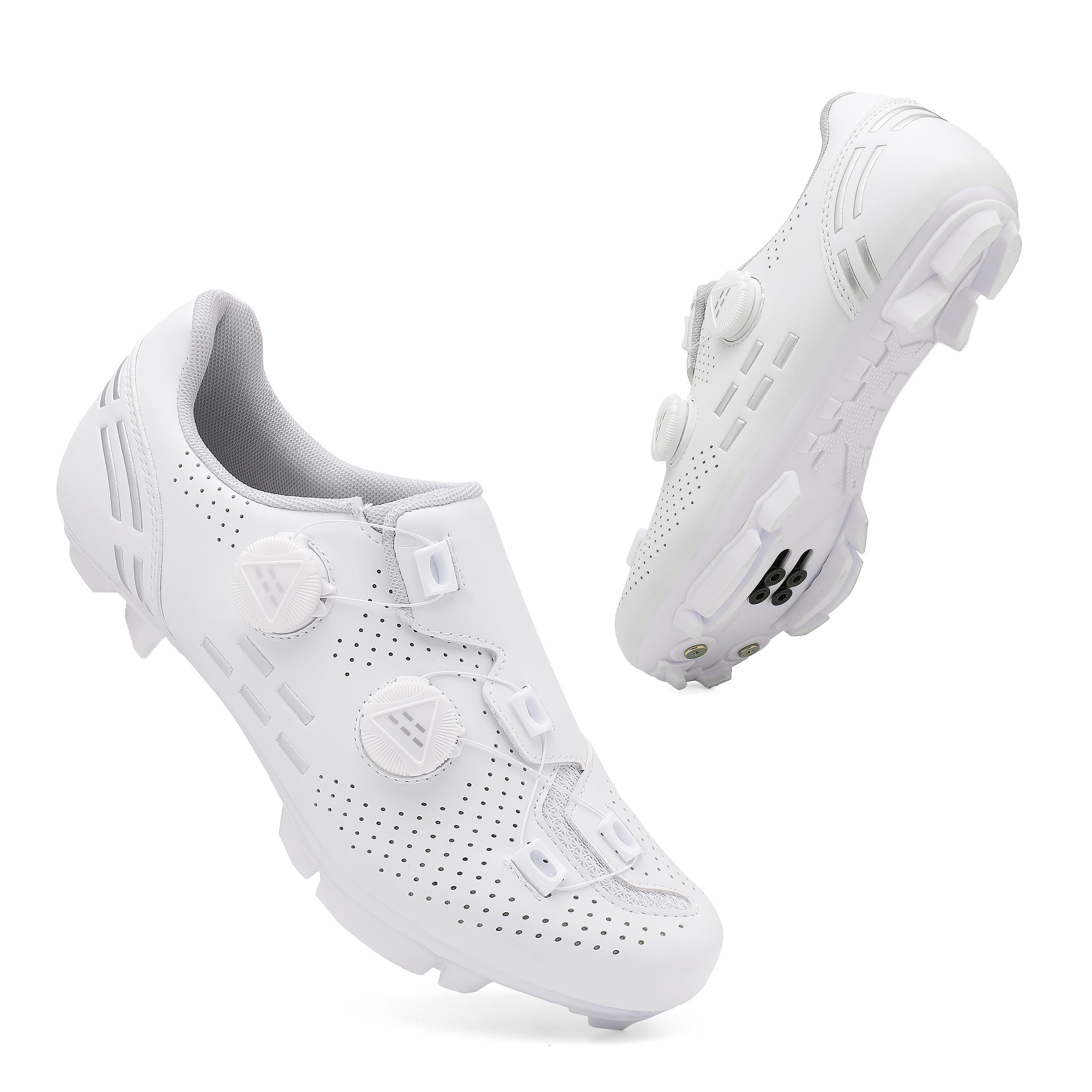 Luminous Color Changing Cycling Shoes Mountain Road Dual-Use Bicycle Lock Shoes Professional Mountain Bike Riding Sneakers