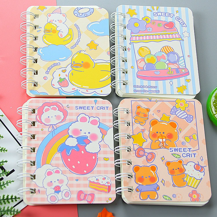 A7 Rollover Coil Mini Notebook Journal Office Notepad