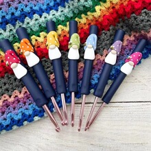 Rainbow gnome crochet hook�羳�ֹ�ë�������߲�С�����hᘶY��