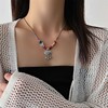 Protective amulet, woven small design fashionable necklace, advanced beads, accessory, Chinese style, simple and elegant design, high-quality style