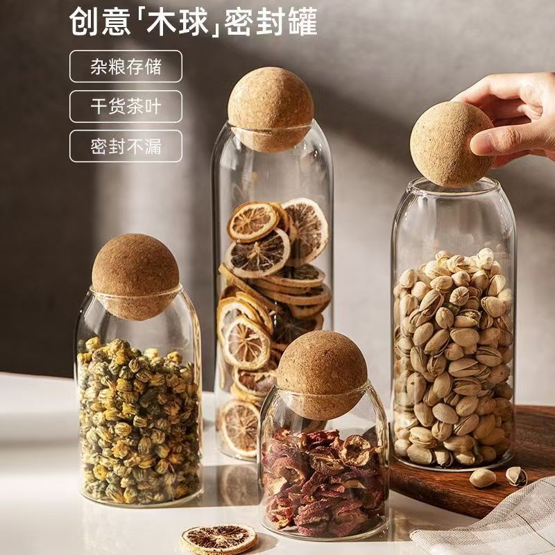 メーカーは丸いボール密封瓶、高ホウケイ酸ガラス保存瓶、コルク栓付き茶豆瓶を供給しています。|undefined