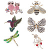Animal pearl chest needle bee frog frog dragonfly, woodpecker chest flower owl elephant leopard peacock peacock