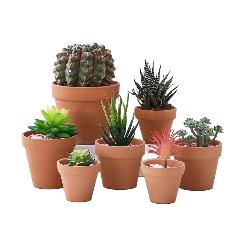 工場直販赤陶器植木鉢セラミック植木鉢赤粘土植木鉢多肉植物シンプルな緑の植物鉢植え|undefined