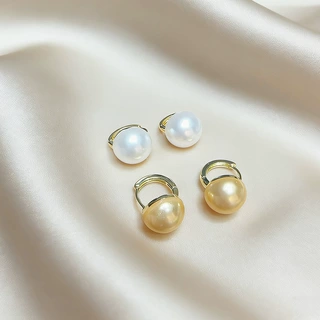 法式简约珍珠耳扣小巧甜美高级感耳环女气质轻奢小众设计耳饰批发