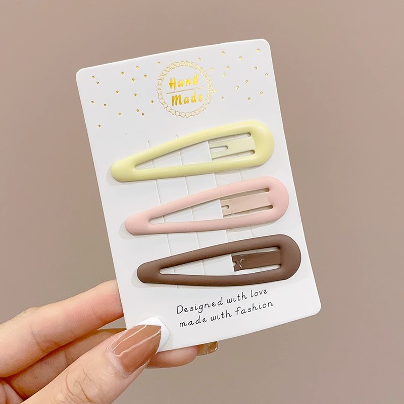 Clip de flequillo de color café con leche, pinza para el cabello estrella, prensa, accesorios para el cabello para mujer 2025, accesorios para el cabello, clips para cabello roto, clips laterales, clips bb